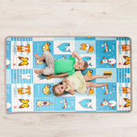Baybee Crawling Foldable Kids Play Mat for Babies Size 180x150CM (Sea Theme)