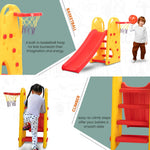 Baybee 3 in 1 Pony Garden Sliders for Kids, Plastic Baby Slide with Basketball Hoop for Kids BAYBEE