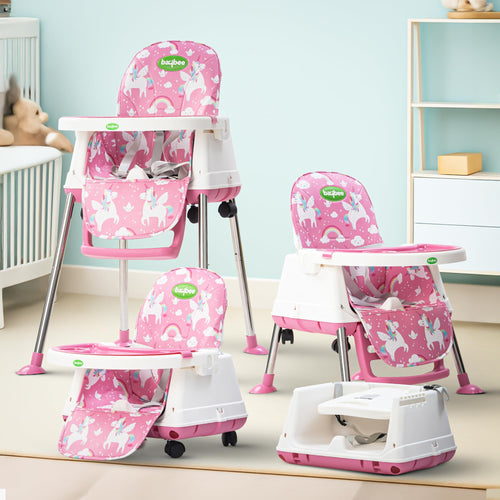 Baybee in Convertible High Chair for Kids Foldable Baby Feeding Chair