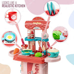 Baybee 3 in 1 Kitchen Set for Kids Portable Pretend Play Little Chef Plastic Toys BAYBEE