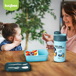 Baybee TiffinTote Lunch Box for School Kids with Spoon & Fork (1050ml LB with 500ml WB) BAYBEE