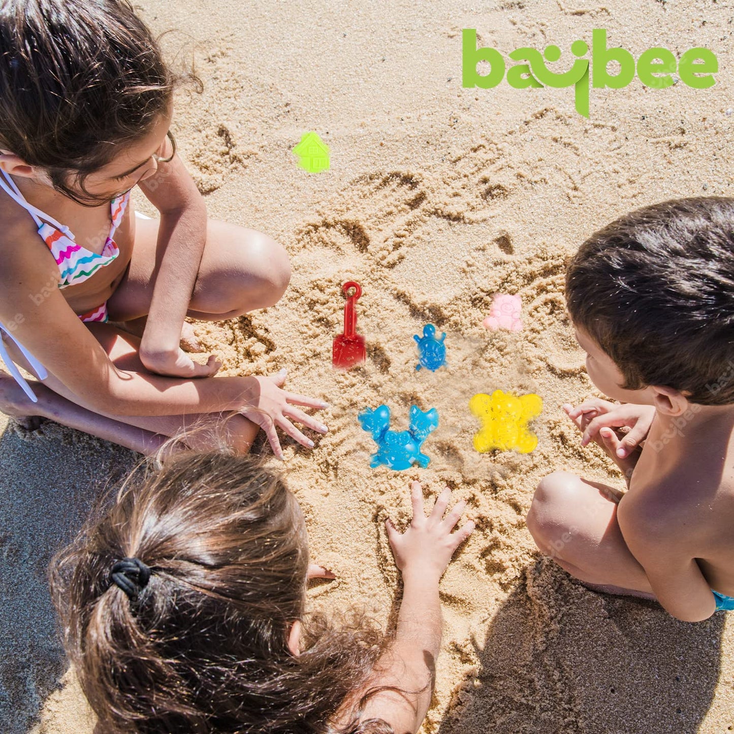 BAYBEE Creative Play Sand for Kids 1Kg, Moldable Magic Sand Dough Activity Toys Set, Sand Clay for Kids to Play
