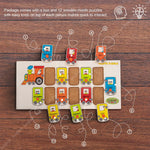 BAYBEE Toddlers Train Theme with Passenger & Months Name Educational Learning Knob Pegged Puzzle for Kids BAYBEE