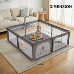 Baybee Kids Playpen for Babies with Basket Ball Hoop (180 x 150 CM) Baybee