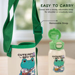 Baybee 2 in 1 PandaPlunge Baby Sipper Bottle with Straw for Kids Sipper Water Bottle (550ml) BAYBEE