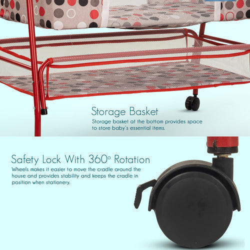 BAYBEE Arise Baby Swing Cradle for Baby with Mosquito Net, Palna Jhula for Baby BAYBEE