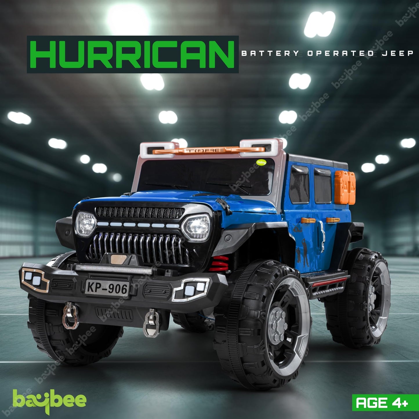 Baybee Hurricane Rechargeable Battery Operated Jeep for Kids Ride on Kids Car with Music & Light