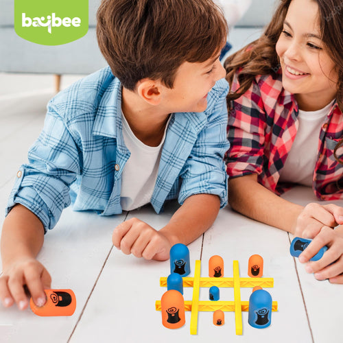 Baybee tic tac toe Game for kids & Adults | Gobble Table Top Board Game for Kids Family | x and o Strategy Board Game For Kids | Learning Toys for Kids 5+ Years | Outdoor & Indoor games for kids BAYBEE