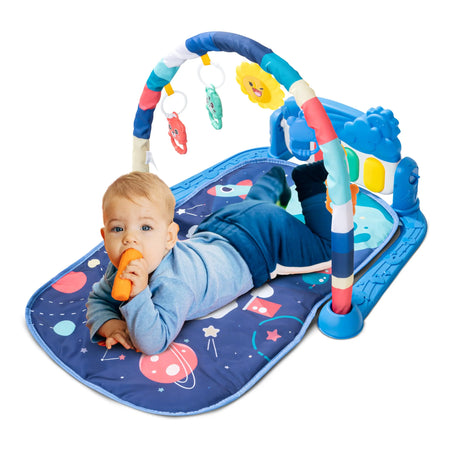 Baybee 2 in 1 Kick Piano Playgym for Babies, Activity Play Gym for Baby with 5 Hanging Rattle Toy BAYBEE