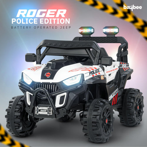 Baybee Police Edition Battery Operated Jeep for Kids BAYBEE