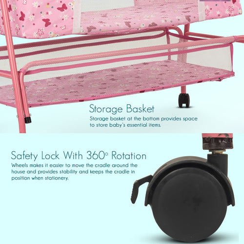 BAYBEE Arise Baby Swing Cradle for Baby with Mosquito Net, Palna Jhula for Baby BAYBEE