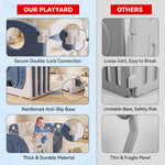 Baybee 2-in-1 Foldable Kids Playpen (18 Panel)with Basketball Set & Sensory Toys Baybee India