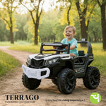 Baybee Terrago Battery Operated Jeep for Kids, Ride on Toy Baby Car with Light & Music BAYBEE