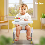 Baybee Plastic Booster Chair for Kids, Ergonomic Feeding Chair with Cushion Seat BAYBEE