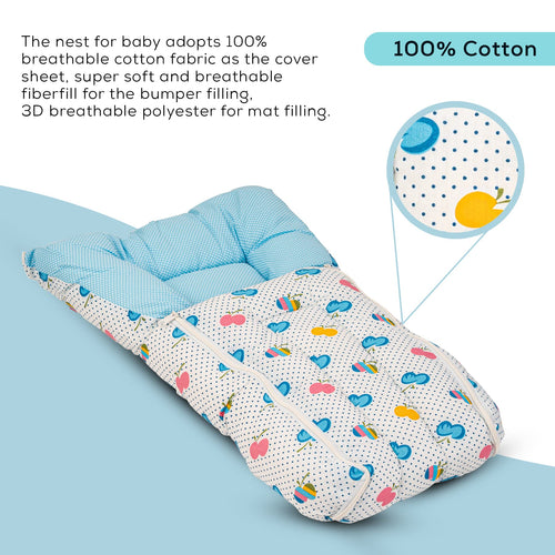 BAYBEE Baby Cotton Printed Sleeping Cum Carry Bag for New Born BAYBEE