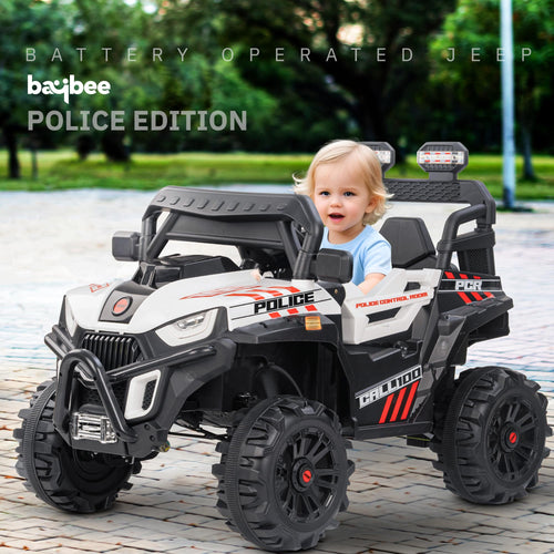 Baybee Police Edition Battery Operated Jeep for Kids BAYBEE