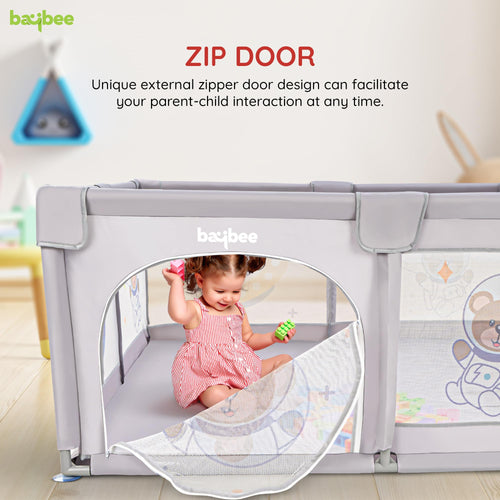 Baybee Playard Playpen for Kids, Smart Folding & Portable Baby Activity with Safety Lock & Suction Cup BAYBEE