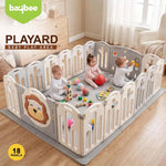 Baybee Lion Kids Playpen for Babies  (18 Panels) Foldable Baby Play Area Indoor Setup BAYBEE