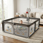 Baybee Kids Playpen for Babies with Basket Ball Hoop (180 x 150 CM) Baybee