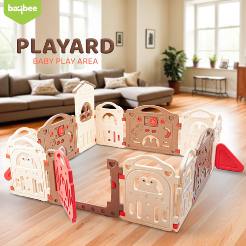 Baybee Kids Playards Playpen for Babies, Smart Portable Baby Activity with Safety Door Lock & Side Guard-  Upto 5 Years boys Girls (12 Panels) BAYBEE