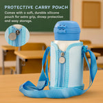 Baybee 2 in 1 PandaPlunge Baby Sipper Bottle with Straw for Kids Sipper Water Bottle (550ml) BAYBEE