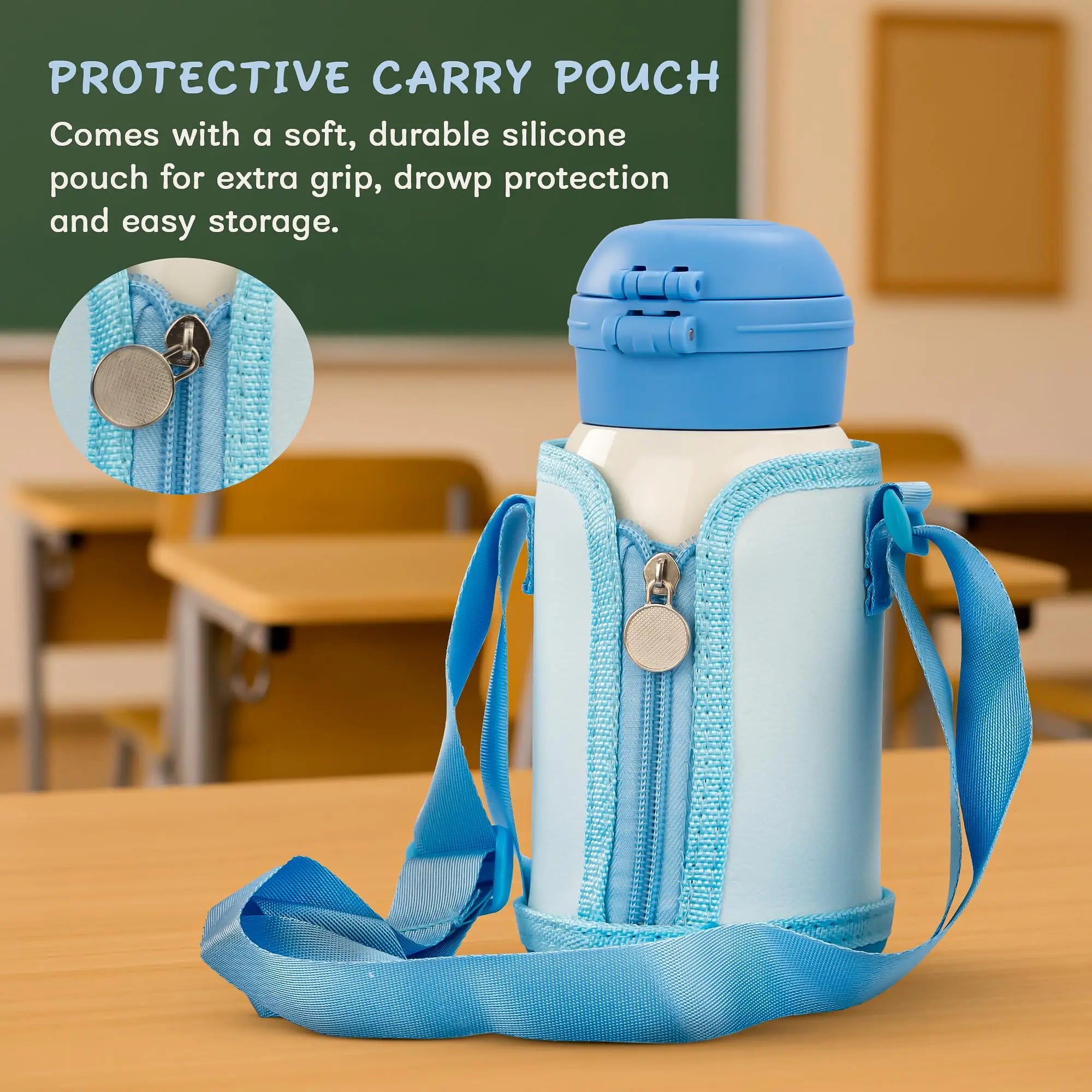 Baybee 2 in 1 PandaPlunge Baby Sipper Bottle with Straw for Kids Sipper Water Bottle (550ml) BAYBEE