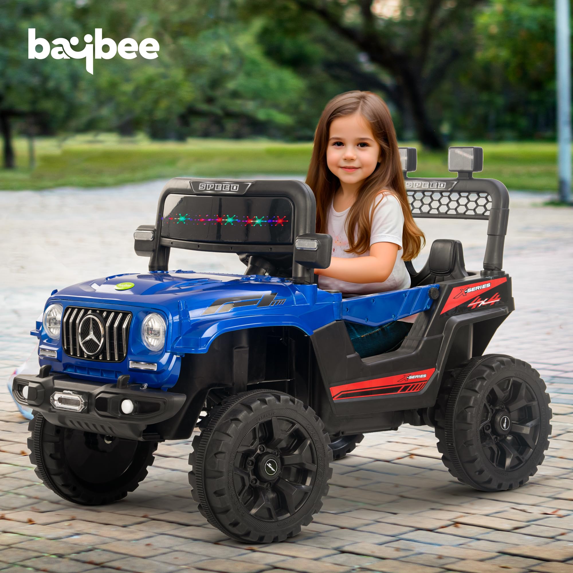 Baybee Maestro Battery Operated Ride on Electric Jeep Car for Kids | Ride on Baby Car with Music & USB, Kids Baby Big Car