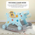 Baybee 3 in 1 Puppy Baby Rocking Chair for Kids | Baby Rocker Rider Toy for Kids with Food Tray, Seat Belt & Backrest BAYBEE