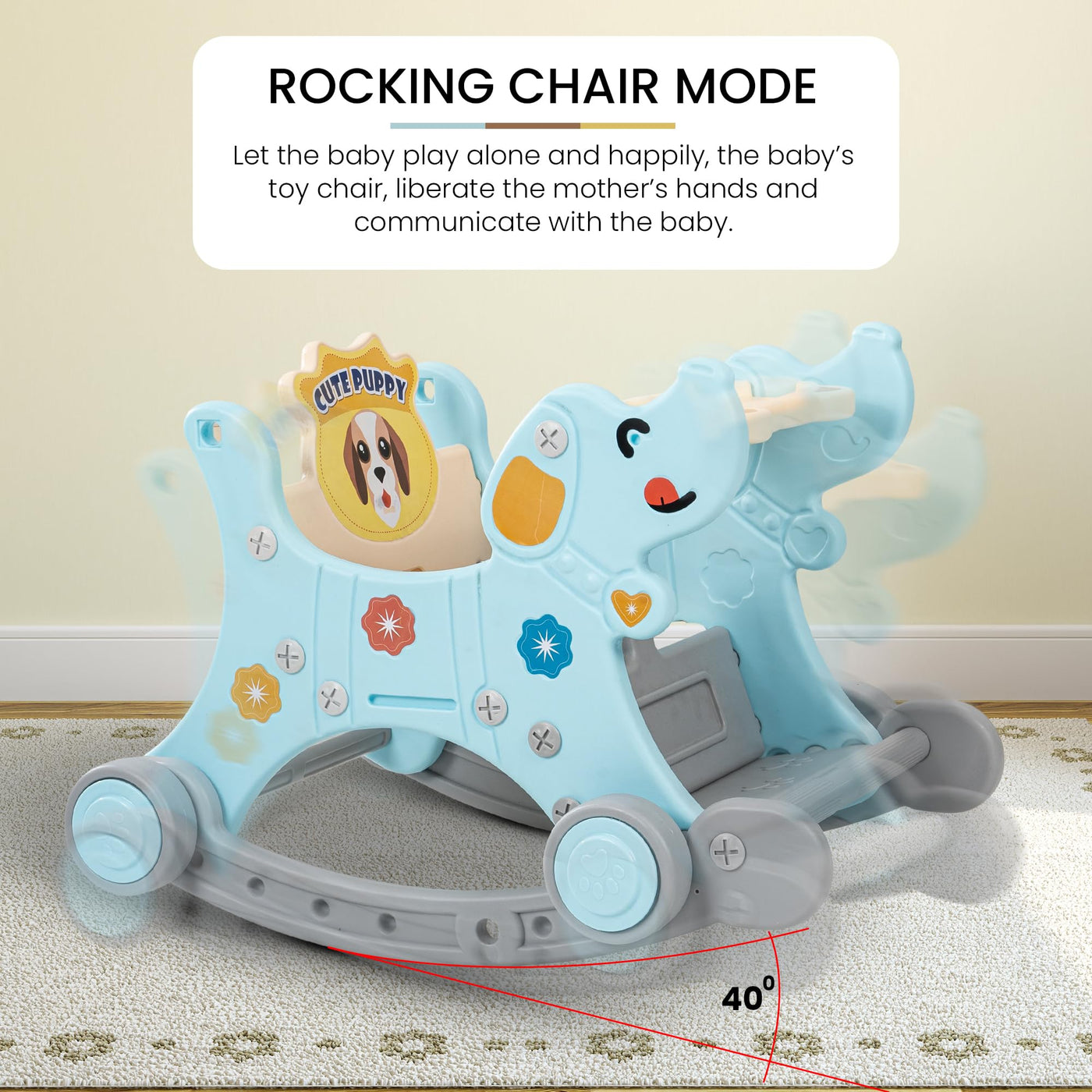 Purchase in Puppy Baby Rocking Chair for Kid Ideal Rebel