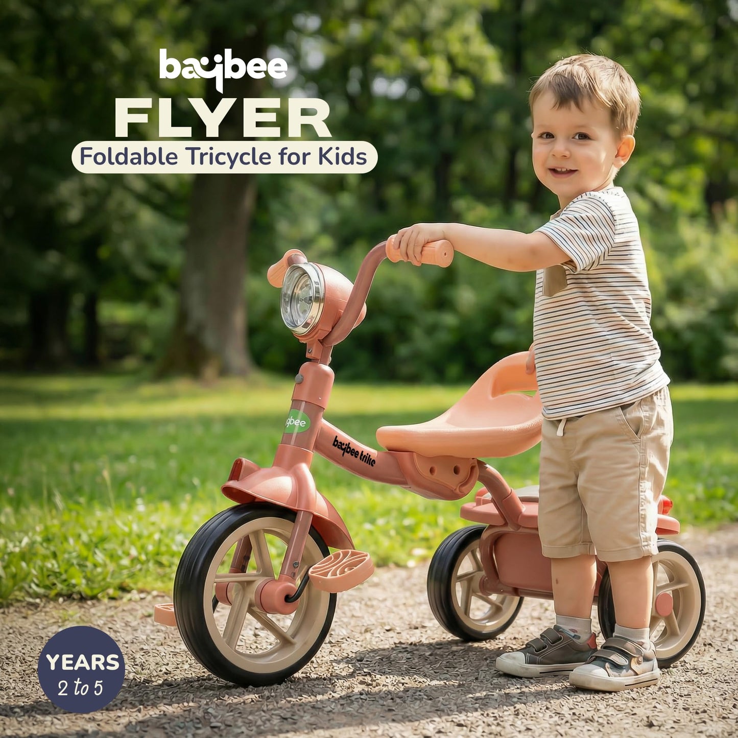 Baybee Flyer Baby Tricycle for Kids, Smart Plug & Play Kids Cycle BAYBEE