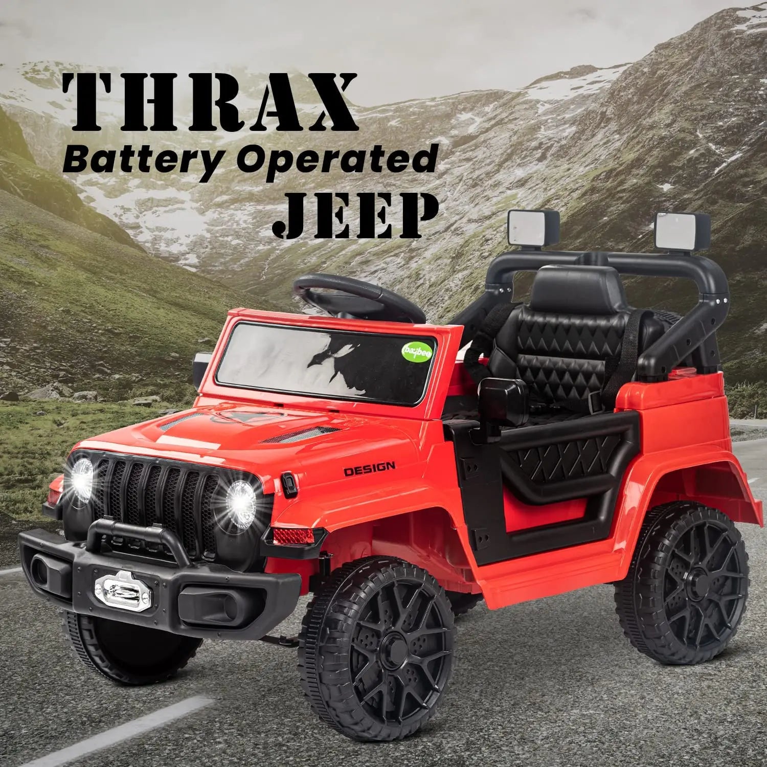 Baybee Battery Operated Car Jeep for Kids Ride on Toy Kids Car