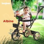 Baybee Albine 2 in 1 Baby Tricycle for Kids, Plug N Play Kids tricycle BAYBEE