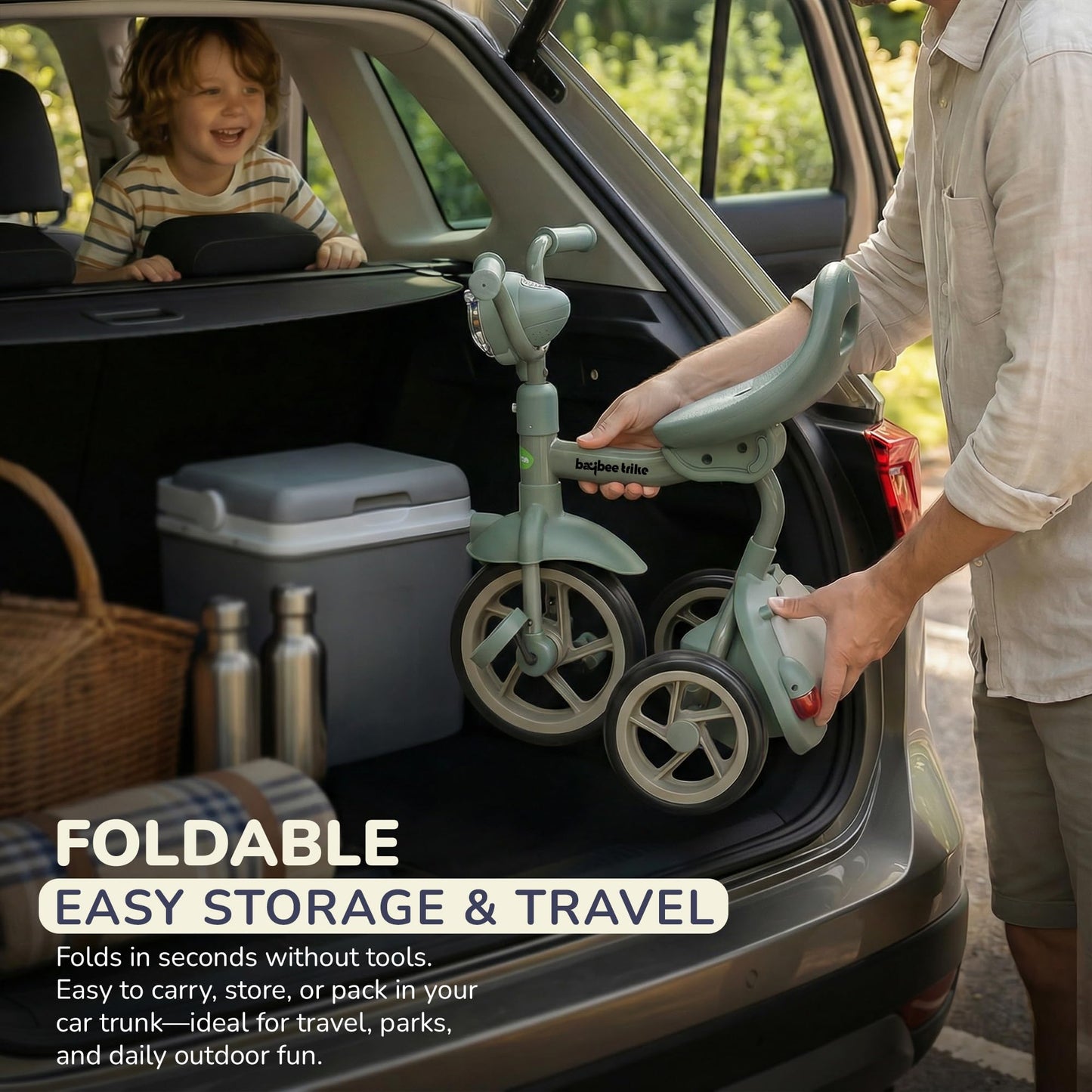 Baybee Flyer Baby Tricycle for Kids, Smart Plug & Play Kids Cycle BAYBEE