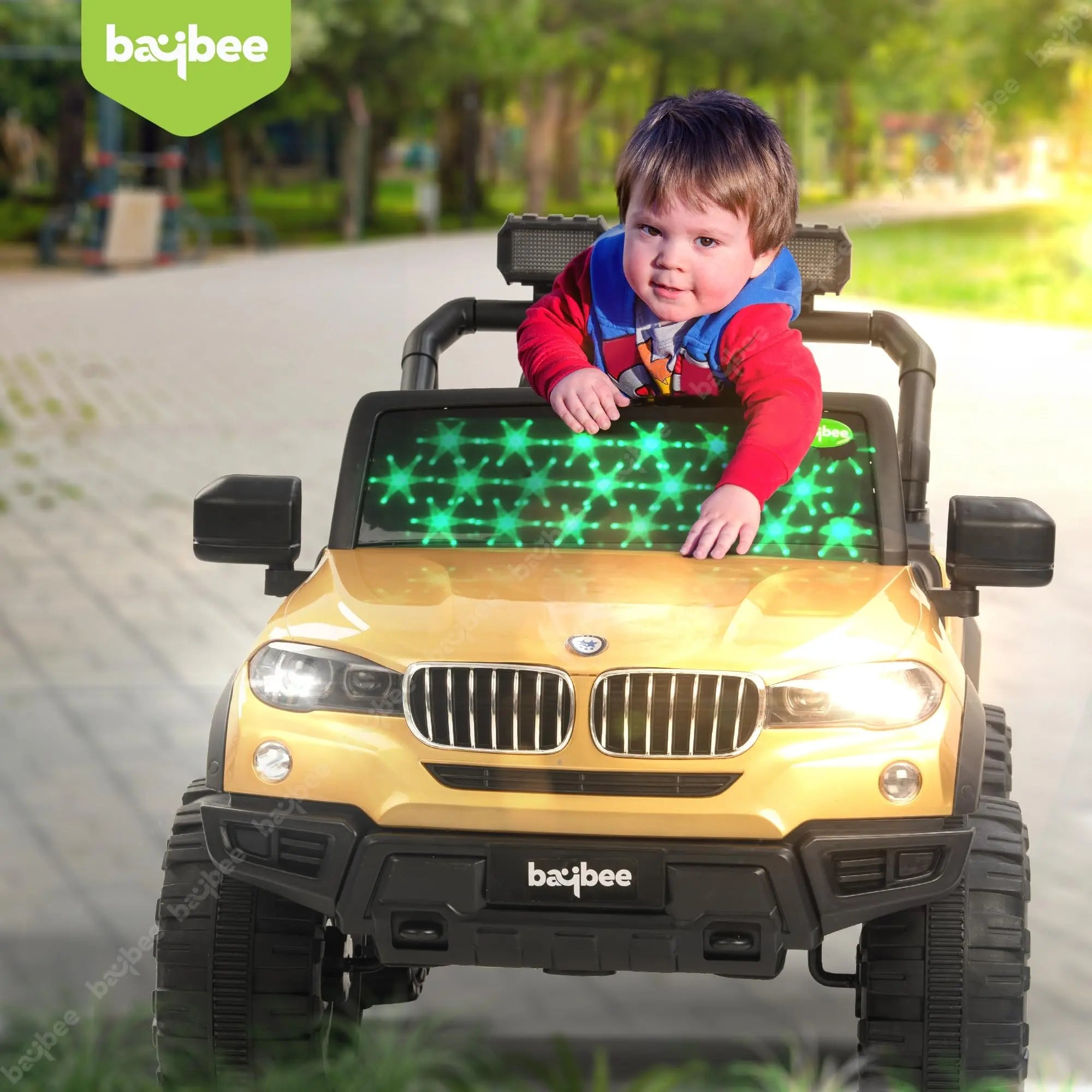 Baybee Magneto X7 Kids Battery Operated Jeep for Kids with RGB Light & Music