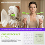 Baybee Ultimate Pro Wearable Breast Pump Electric Sizes (17 / 19 / 21 / 24 mm) Baybee