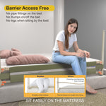 BAYBEE Baby Bed Rail Guard for Baby Toddlers Safety, Portable Kids Bed Rail Safeguard Fence with 28 Adjustable Height - 180 x 80 cm