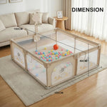Baybee Kids Playpen for Babies with Basket Ball Hoop (180 x 150 CM) Baybee