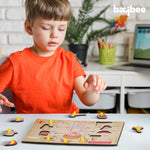 Baybee Human Body Anatomy Wooden Puzzle Games for Kids with Easy Pulling Knob BAYBEE