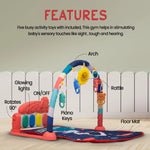 Baybee Universe Theme Kick & Play Piano Playgym for Babies with Hanging Rattles - Piano Baybee India