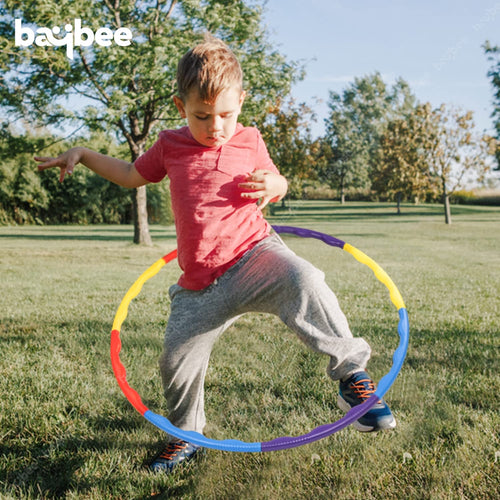 Baybee Detachable Hula Hoop for Kids Adults, Fitness Hoola Hoop Rings for Kids with 8 Interlockable Piece, Adjustable Size | Hula Hoop for Women Excersie BAYBEE