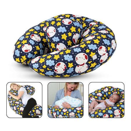 BAYBEE Multifunctional 5 in1 Printed Baby Feeding Pillow for Mother- Nursing Pillow-Original BAYBEE