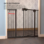 Baybee Auto Close Baby Safety Gate, Durable Staircase Kids Safety Baby Fence Dog Gate Barrier with Easy Walk Child Gate BAYBEE
