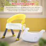 Baybee Plastic Booster Chair for Kids, Ergonomic Feeding Chair with Cushion Seat & High Backrest