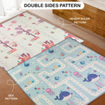 Sea Theme Baby Double Sided Play Mat Foldable Crawling Mat Size W-180cm X H-200 cm - Assorted Themes