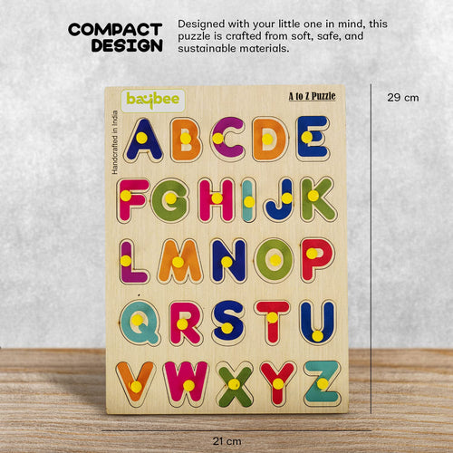 Baybee Wooden English Alphabets Puzzle Games for Kids Toys BAYBEE