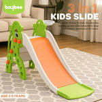 Baybee 3 in 1 Garden Baby Slides for Kids Outdoor Slides for Babies with Basketball Set (Tiny) Baybee India