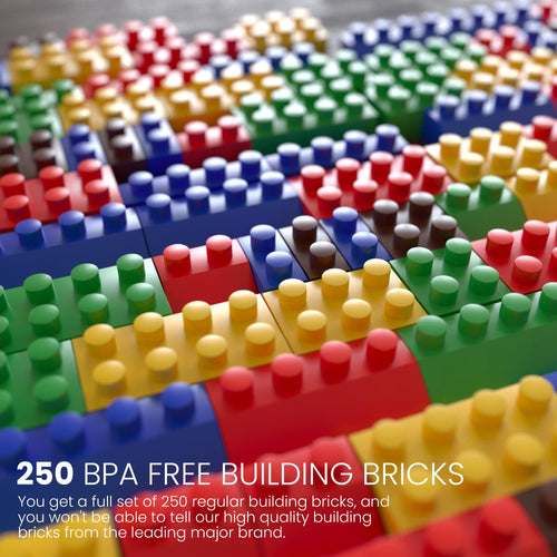 BAYBEE 250pcs Box of Building Blocks for Kids, Educational & Learning Toy for Kids Baybee