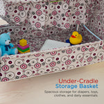 Baybee DOZY Baby Swing Cradle for Newborns with Mosquito Net Portable Infant Palna Jhula Baybee India