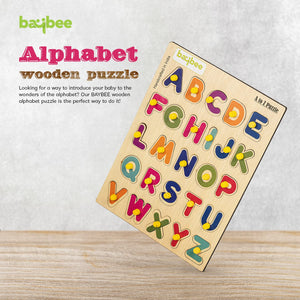 Baybee Wooden English Alphabets Puzzle Games for Kids Toys