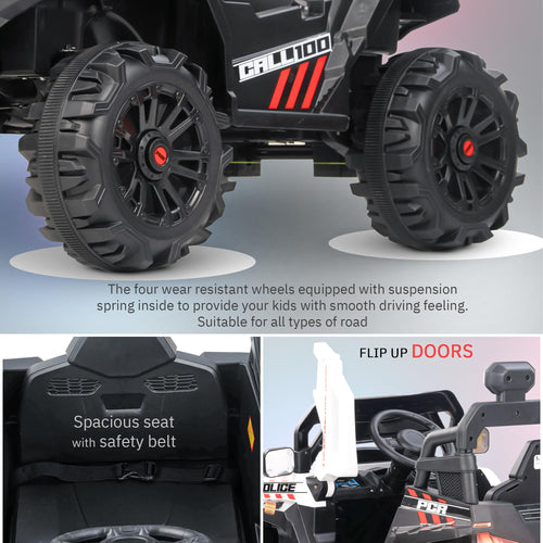 Baybee Police Edition Battery Operated Jeep for Kids BAYBEE